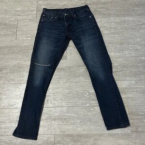 Levi's Men's 511 30x32 (30x31) Original Straight Fit Jeans - Dark Wash Black Tag